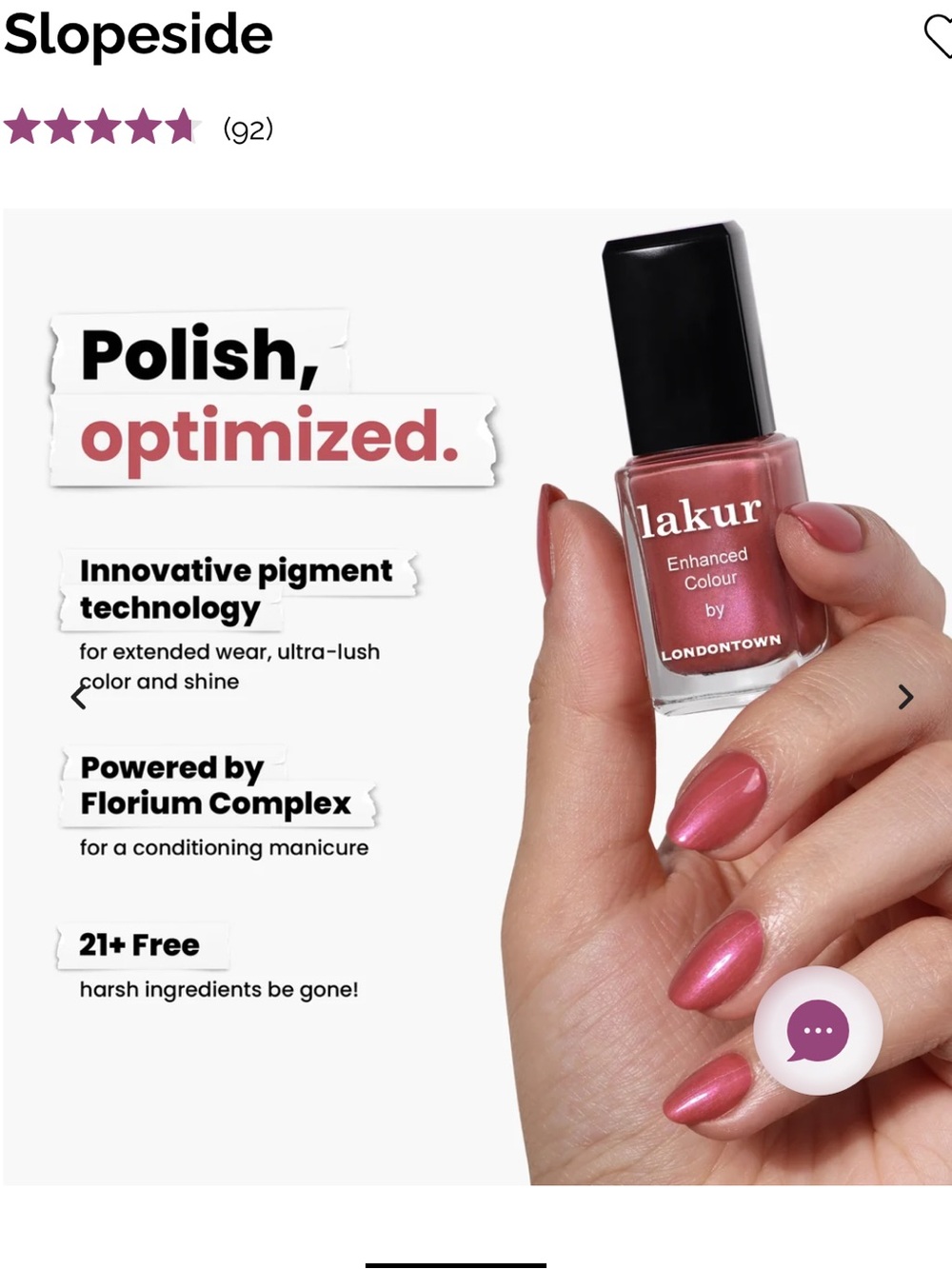 Londontown Lakur Nail Polish — Slopeside
